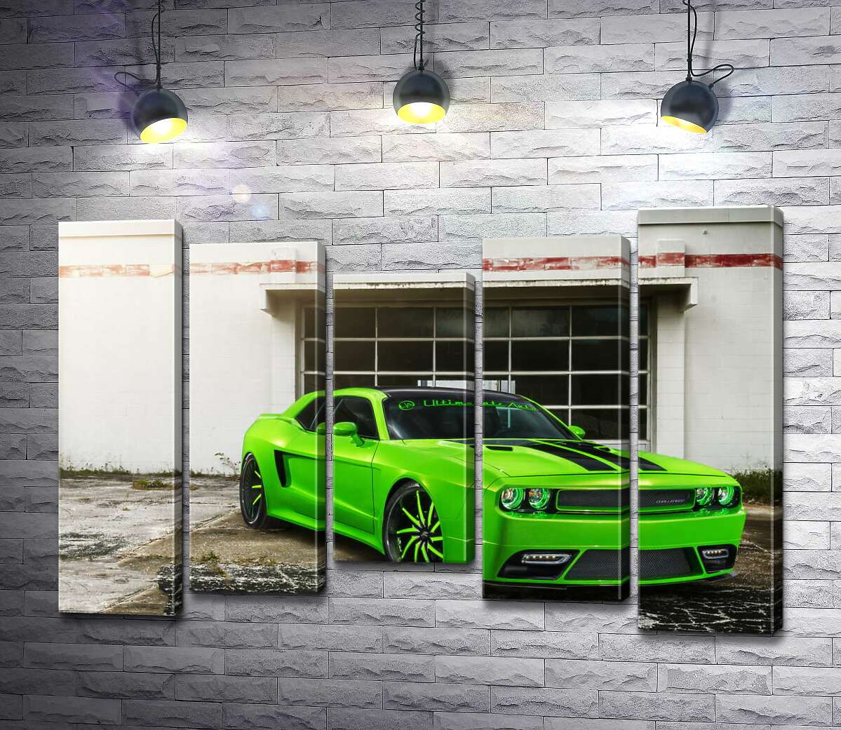 Модульная картина ArtPoster Лаймовой оттенок автомобиля Dodge Challenger STR8 100x69 см Модуль №28
Модульная картина ArtPoster Лаймовой оттенок автомобиля Dodge Challenger STR8 100x69 см Модуль №28