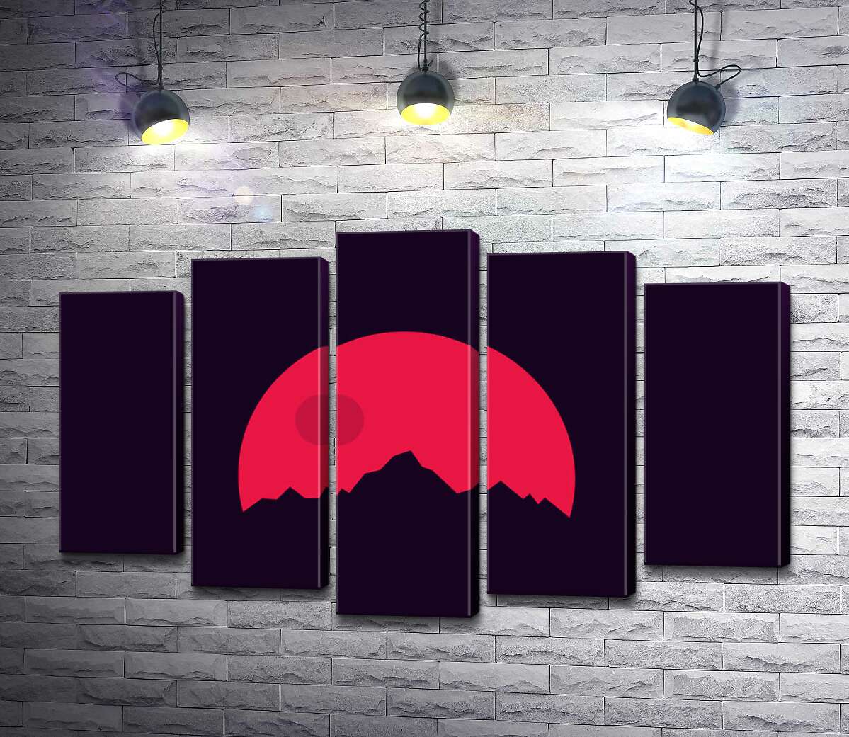 Модульная картина ArtPoster Красный круг солнца взошел над острыми шпилями гор 100x65 см Модуль №26
Модульная картина ArtPoster Красный круг солнца взошел над острыми шпилями гор 100x65 см Модуль №26