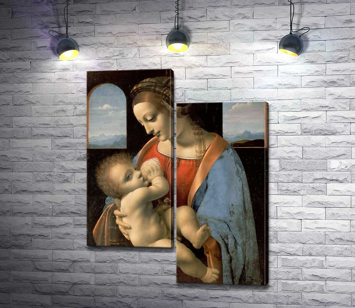 Модульная картина ArtPoster Мадонна Литта (Madonna Litta) – Леонардо да Винчи (Leonardo da Vinci) 130x168 см Модуль №5
Модульная картина ArtPoster Мадонна Литта (Madonna Litta) – Леонардо да Винчи (Leonardo da Vinci) 130x168 см Модуль №5