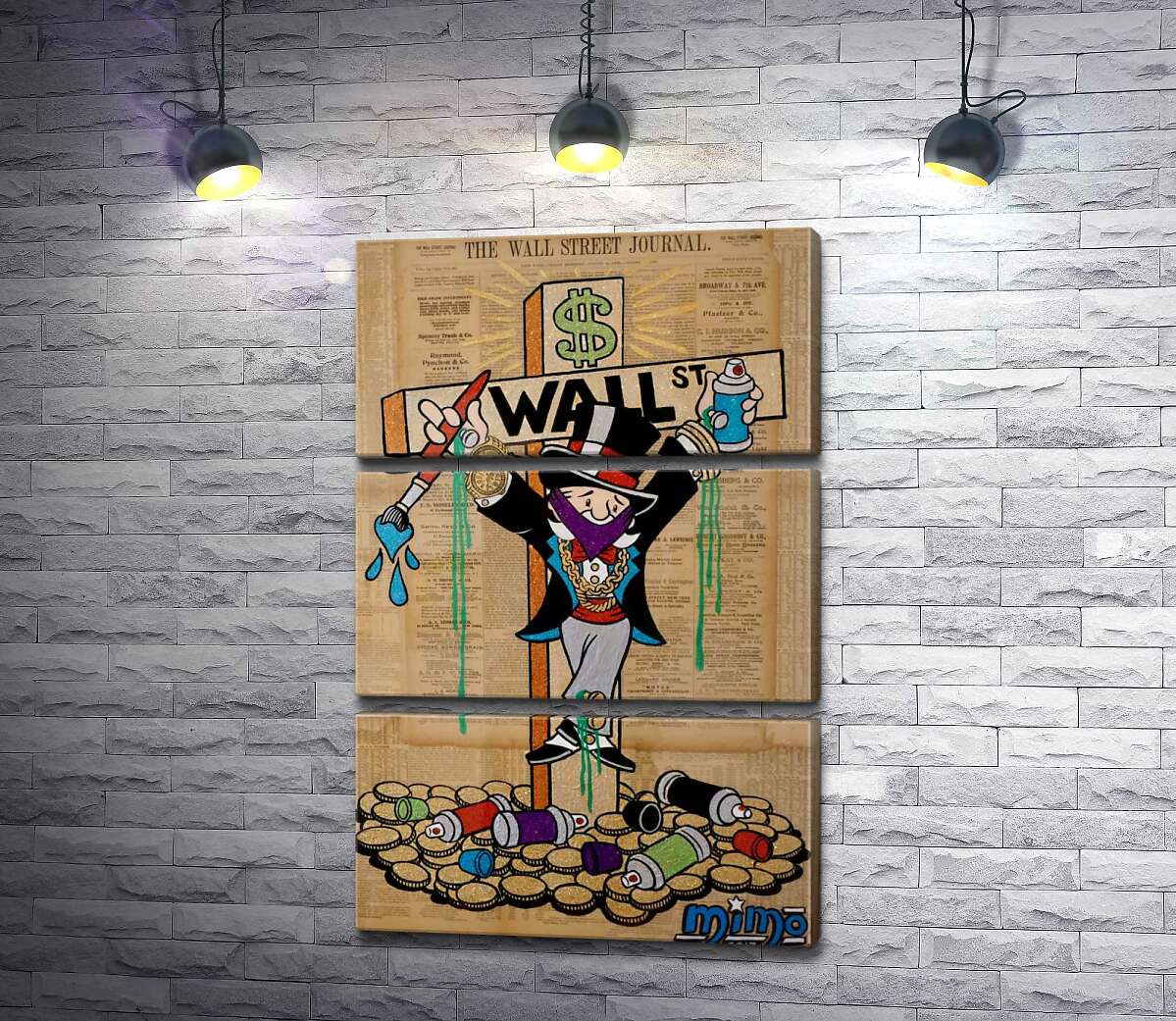 Модульная картина ArtPoster Мистер Монополи на кресте Уолл-стрит (Wall Street) 130x198 см Модуль №13
Модульная картина ArtPoster Мистер Монополи на кресте Уолл-стрит (Wall Street) 130x198 см Модуль №13