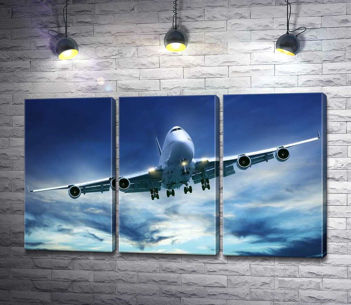 Модульная картина ArtPoster На посадку: американский самолет "Jumbo Jet" 102x59 см Модуль №11
Модульная картина ArtPoster На посадку: американский самолет "Jumbo Jet" 102x59 см Модуль №11