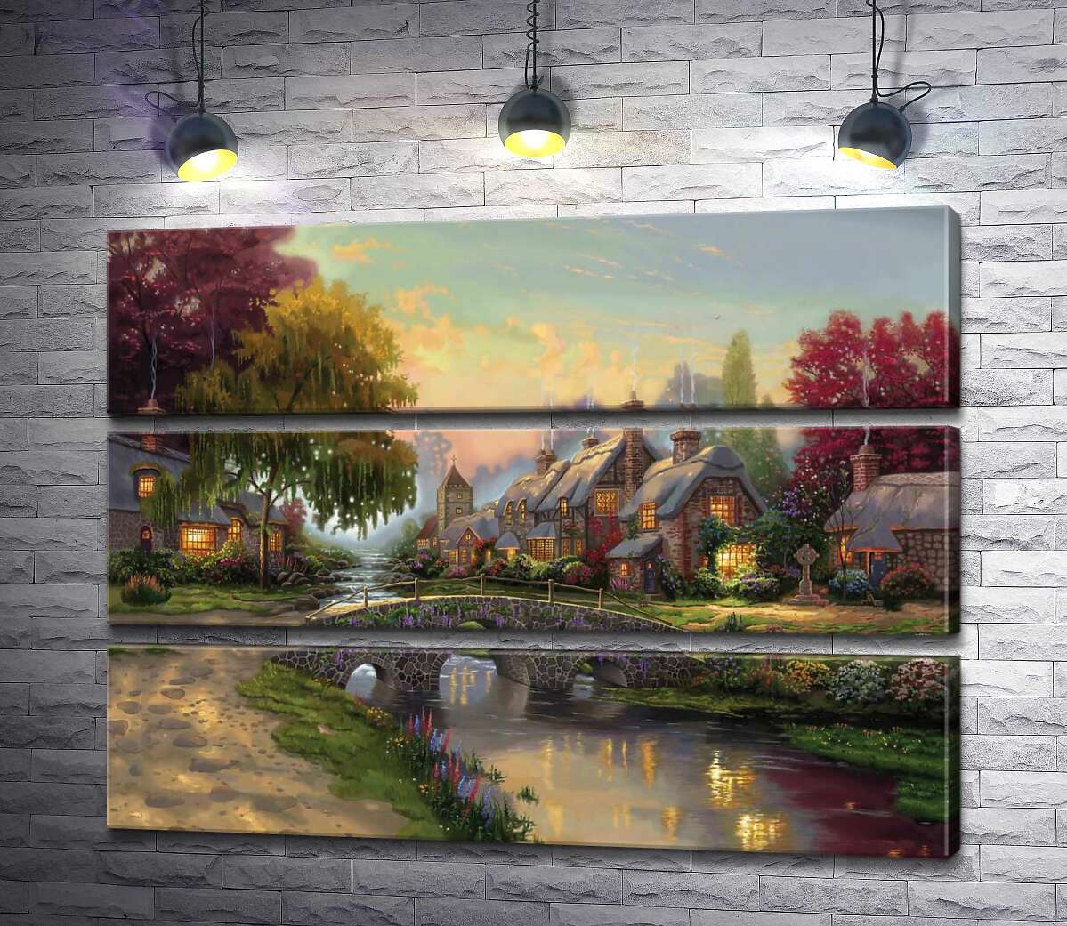 Модульная картина ArtPoster Мост из брусчатки (Cobblestone Bridge) – Томас Кинкейд (Thomas Kinkade) 82x60 см Модуль №13
Модульная картина ArtPoster Мост из брусчатки (Cobblestone Bridge) – Томас Кинкейд (Thomas Kinkade) 82x60 см Модуль №13