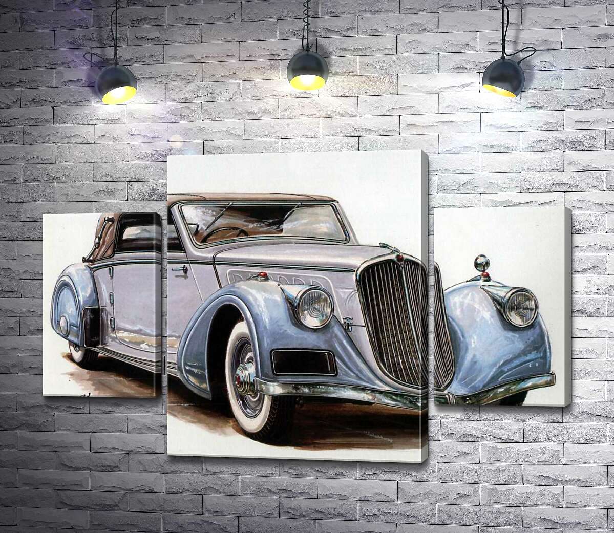 Модульная картина ArtPoster Небесно-голубой автомобиль Tatra 52 80x54 см Модуль №7
Модульная картина ArtPoster Небесно-голубой автомобиль Tatra 52 80x54 см Модуль №7