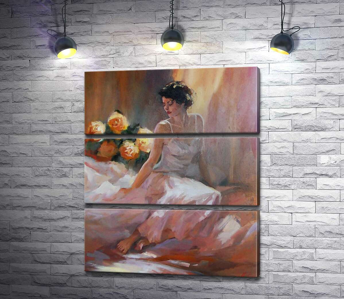 Модульная картина ArtPoster Нежный силуэт девушки в белом шелковом платье рядом с букетом роз 100x120 см Модуль №13
Модульная картина ArtPoster Нежный силуэт девушки в белом шелковом платье рядом с букетом роз 100x120 см Модуль №13