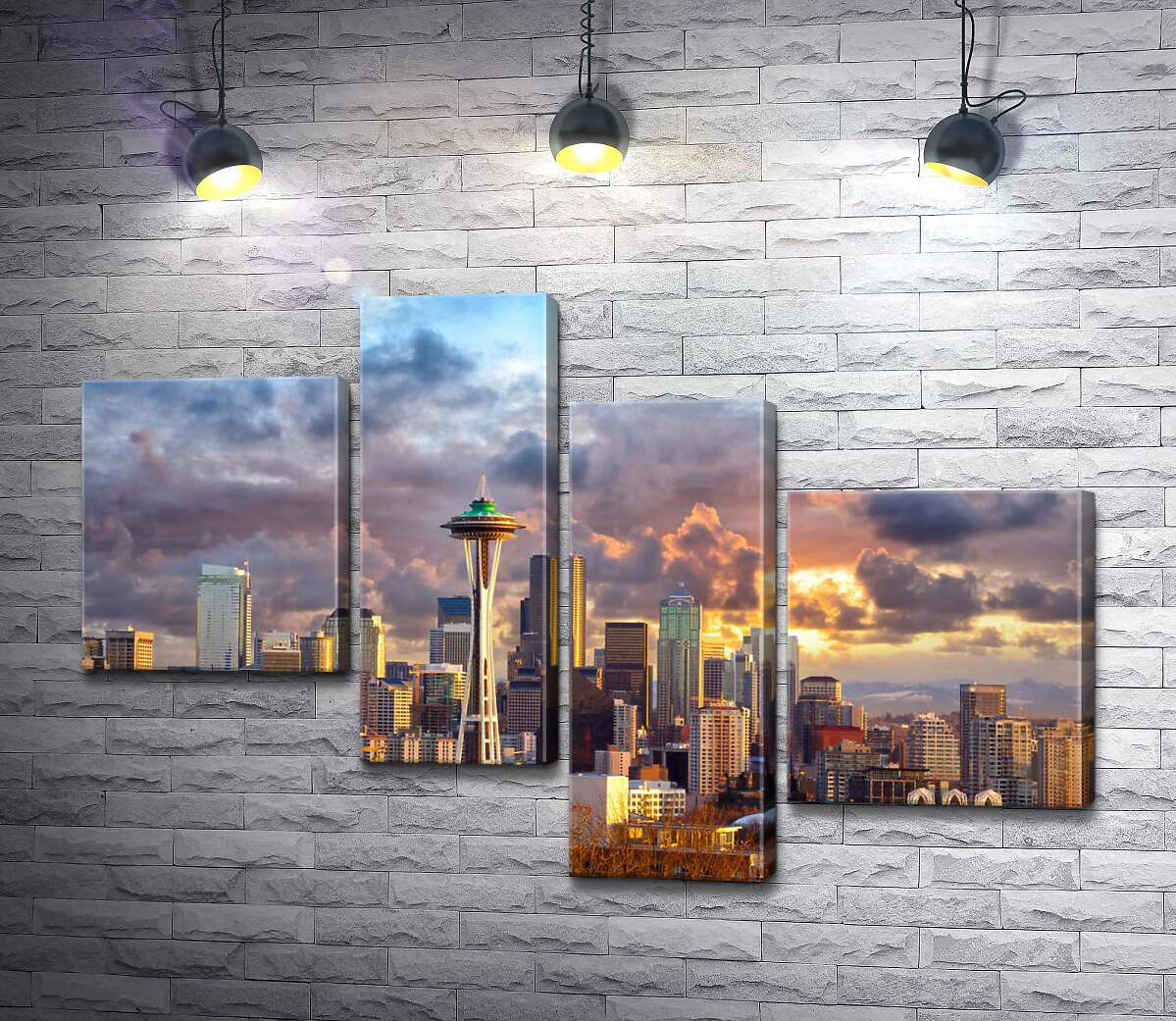 Модульная картина ArtPoster Обзорная башня Space Needle потерялась среди небоскребов Сиэтла 130x89 см Модуль №20
Модульная картина ArtPoster Обзорная башня Space Needle потерялась среди небоскребов Сиэтла 130x89 см Модуль №20