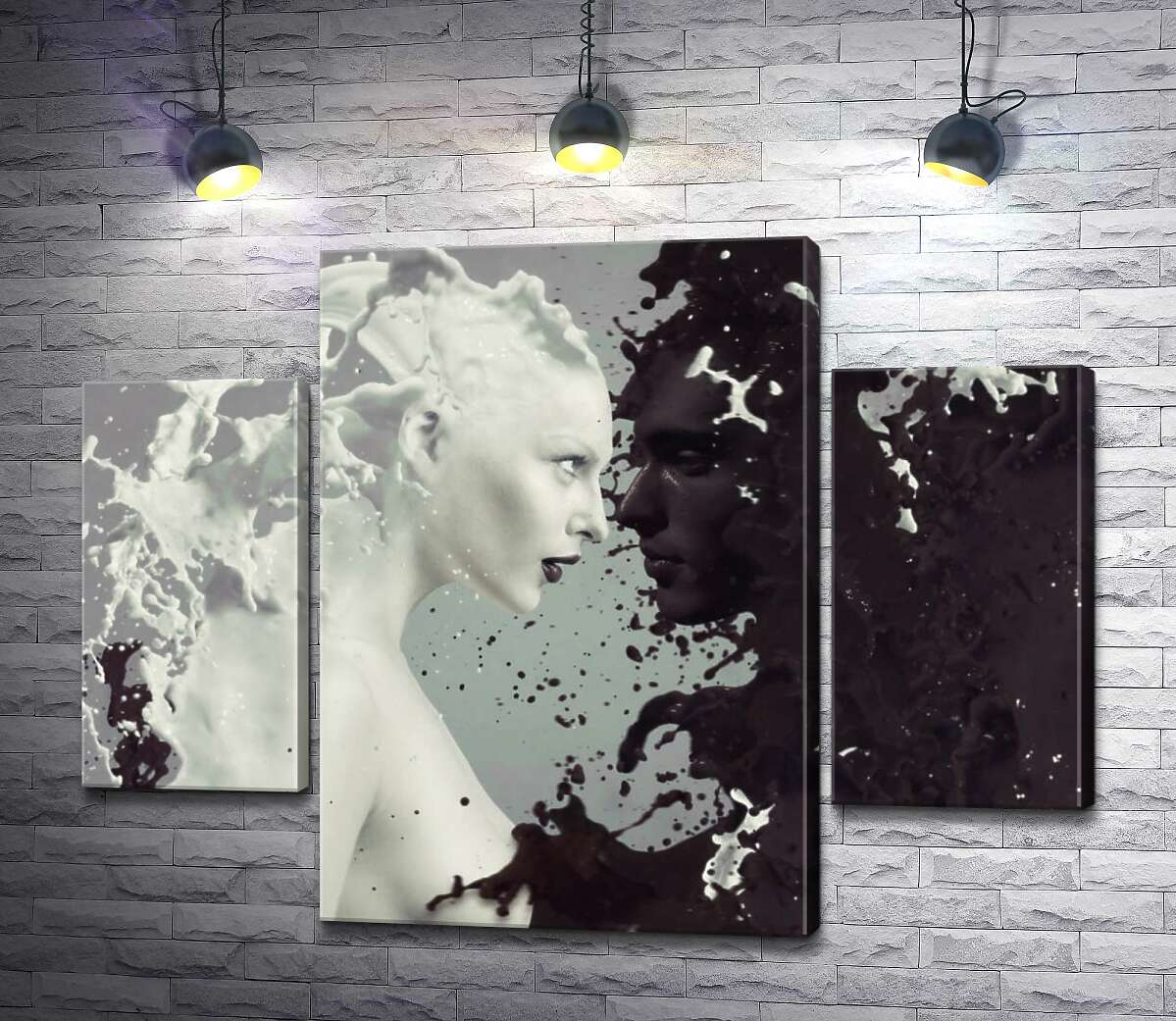 Модульная картина ArtPoster Объединение влюбленных в черно-белых брызгах 100x78 см Модуль №7
Модульная картина ArtPoster Объединение влюбленных в черно-белых брызгах 100x78 см Модуль №7