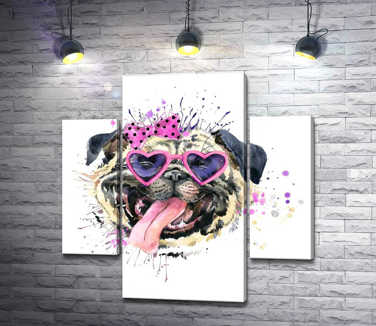 Модульная картина ArtPoster Мопс в розовых очках высунул язык 80x80 см Модуль №7
Модульная картина ArtPoster Мопс в розовых очках высунул язык 80x80 см Модуль №7