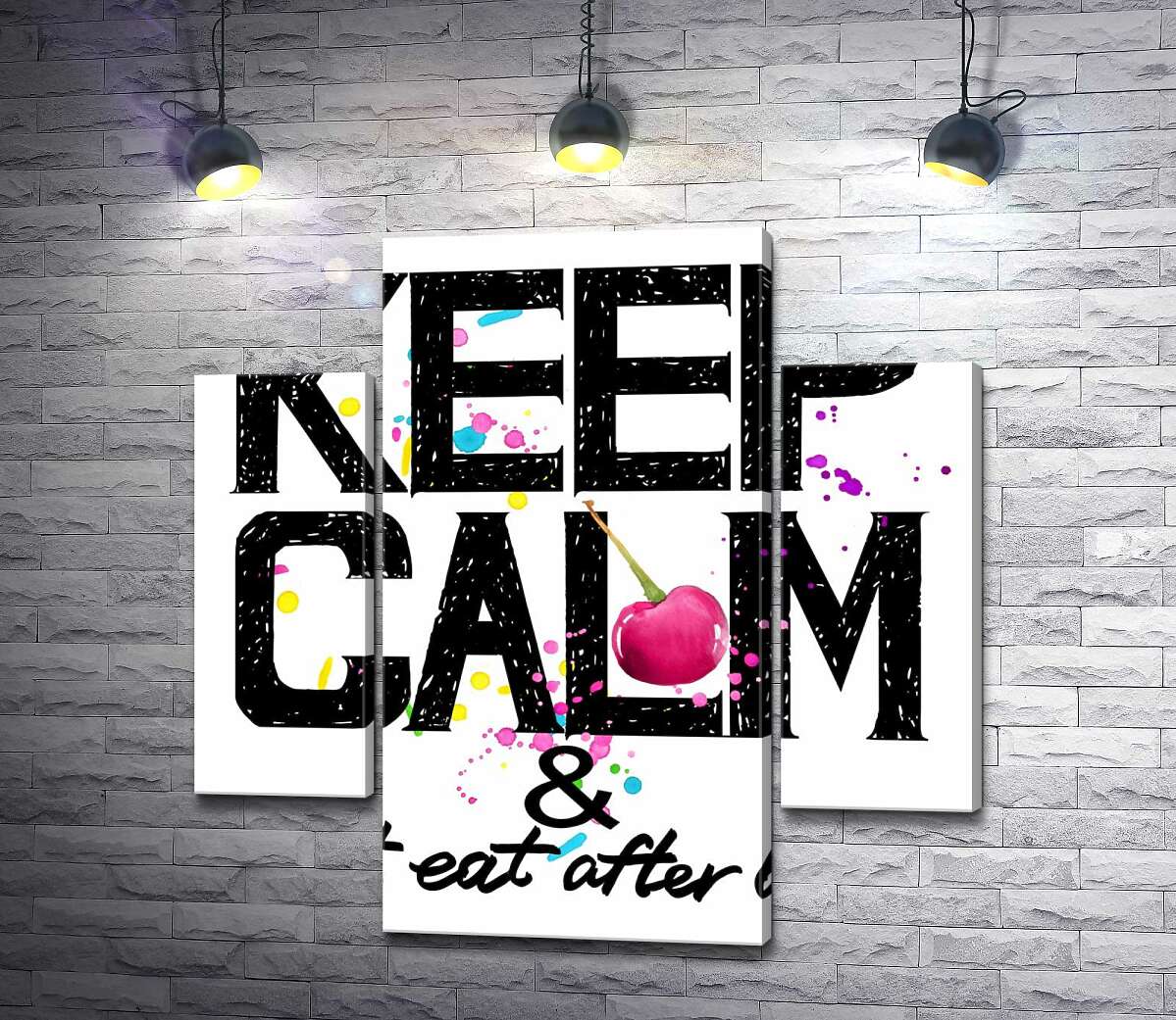 Модульная картина ArtPoster Надпись черными буквами "keep calm and don't eat after 6 p.m." 80x80 см Модуль №7
Модульная картина ArtPoster Надпись черными буквами "keep calm and don't eat after 6 p.m." 80x80 см Модуль №7