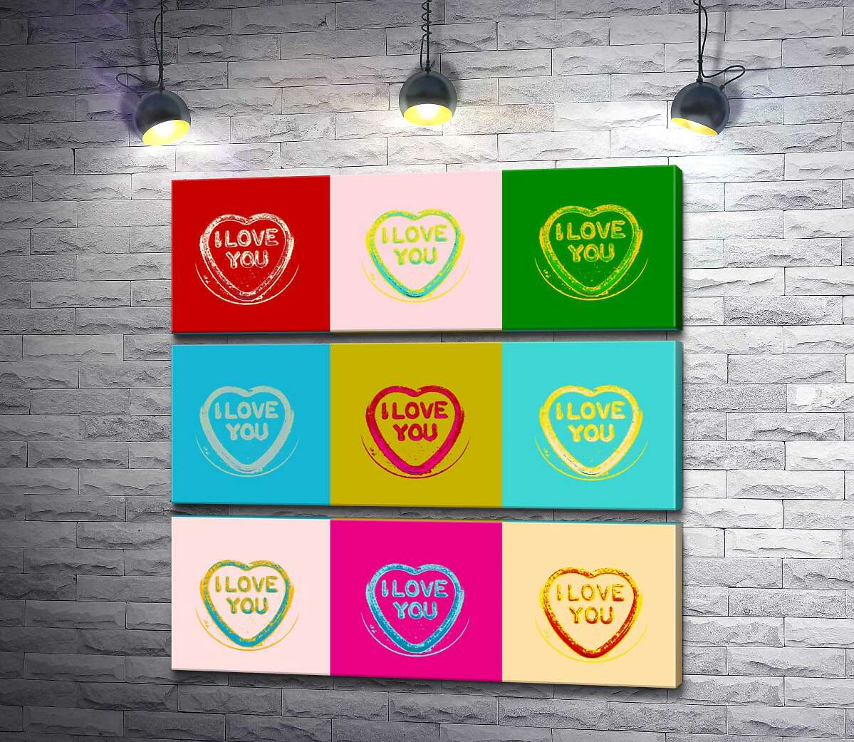 Модульная картина ArtPoster Надпись "I love you" в ярком стиле поп-арт 60x60 см Модуль №13
Модульная картина ArtPoster Надпись "I love you" в ярком стиле поп-арт 60x60 см Модуль №13