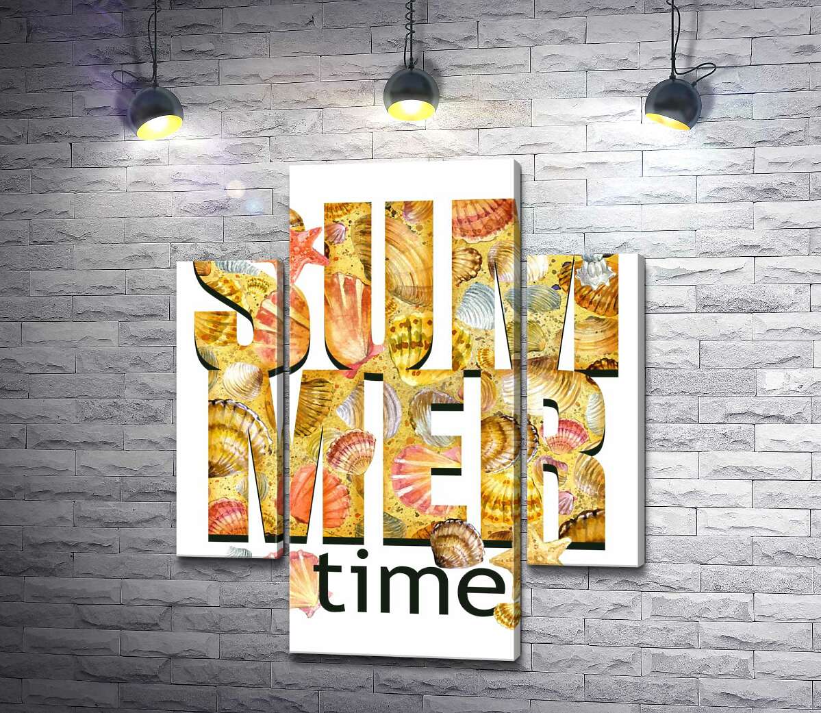 Модульная картина ArtPoster Надпись "summertime" усыпана морскими ракушками 100x119 см Модуль №7
Модульная картина ArtPoster Надпись "summertime" усыпана морскими ракушками 100x119 см Модуль №7