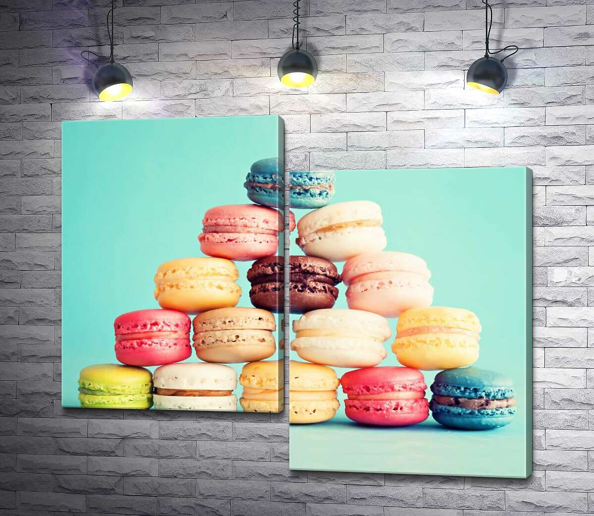 Модульная картина ArtPoster Пастельная пирамида из миндальных макарон с воздушной кремовой серединкой 130x109 см Модуль №5
Модульная картина ArtPoster Пастельная пирамида из миндальных макарон с воздушной кремовой серединкой 130x109 см Модуль №5