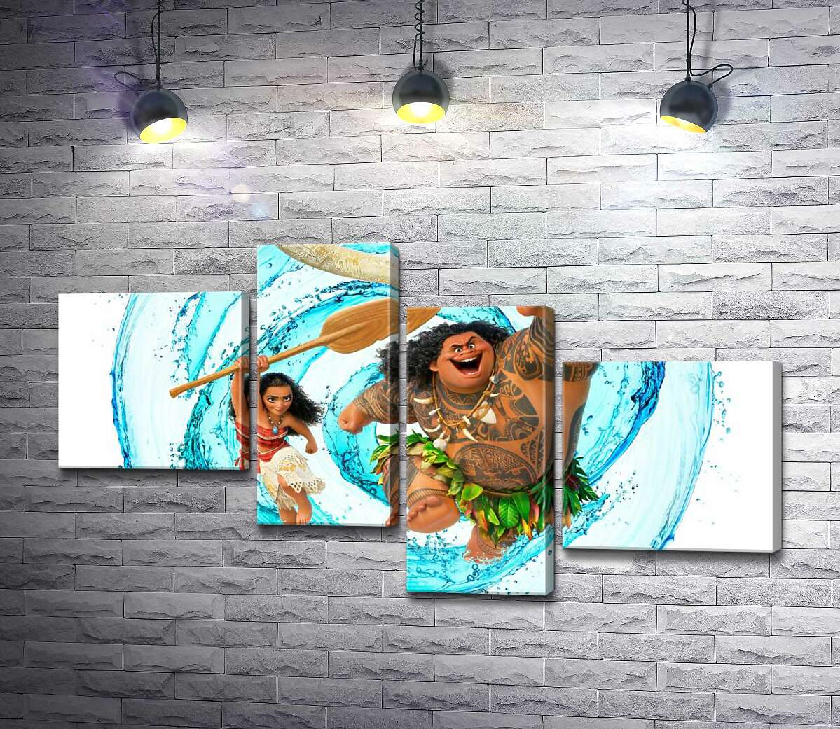 Модульная картина ArtPoster Принцесса Моана и полубог Мауи (Maui) на постере к мультфильму 130x74 см Модуль №20
Модульная картина ArtPoster Принцесса Моана и полубог Мауи (Maui) на постере к мультфильму 130x74 см Модуль №20