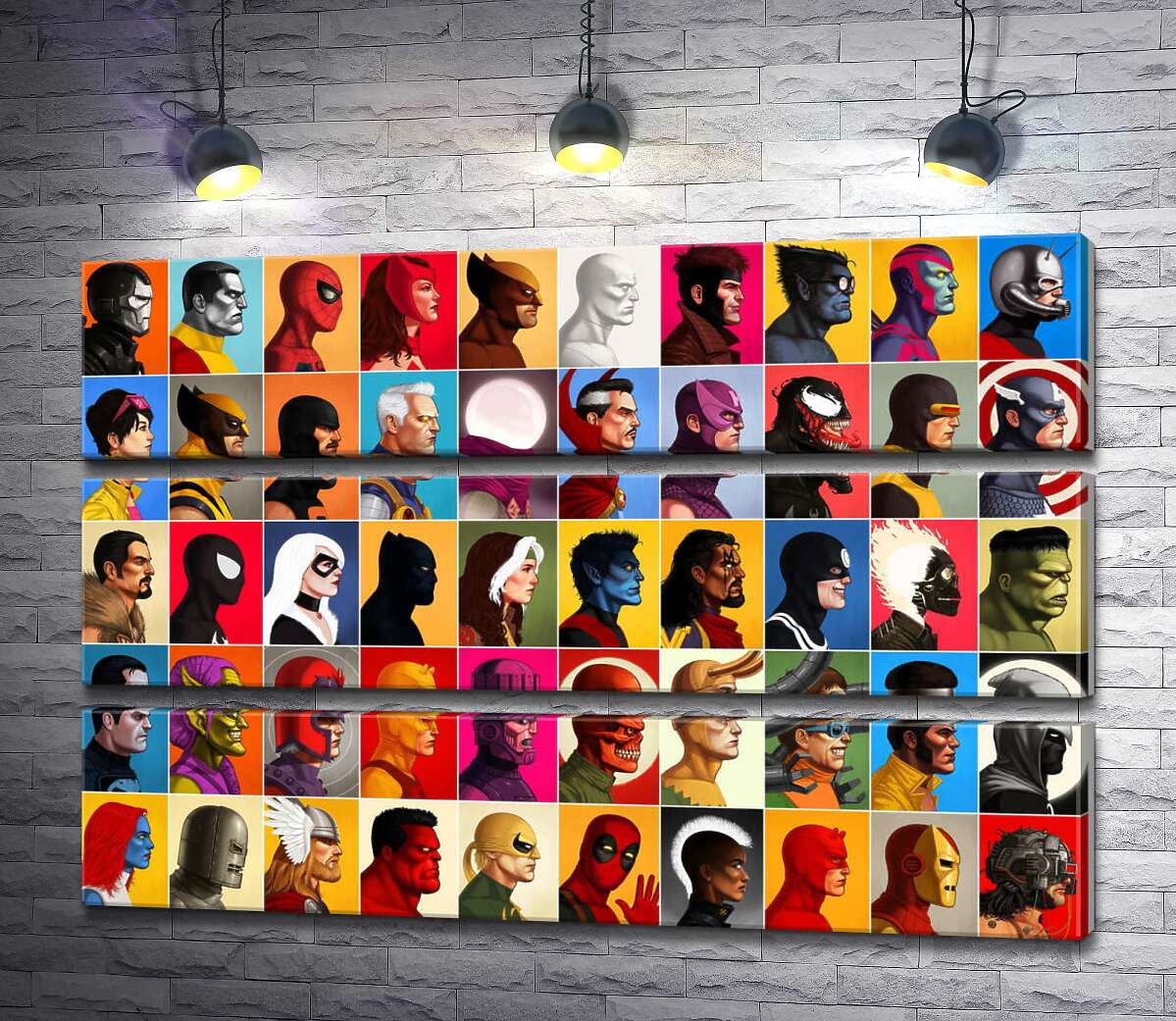 Модульная картина ArtPoster Постер профилей супергероев Marvel 90x60 см Модуль №13
Модульная картина ArtPoster Постер профилей супергероев Marvel 90x60 см Модуль №13