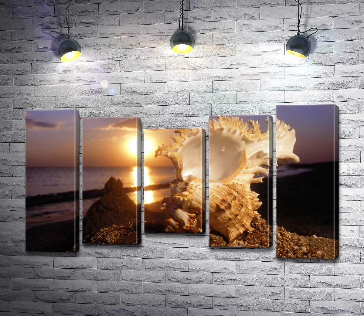 Модульная картина ArtPoster Причудливые формы морской ракушки на фоне вечернего пляжа 100x58 см Модуль №28
Модульная картина ArtPoster Причудливые формы морской ракушки на фоне вечернего пляжа 100x58 см Модуль №28