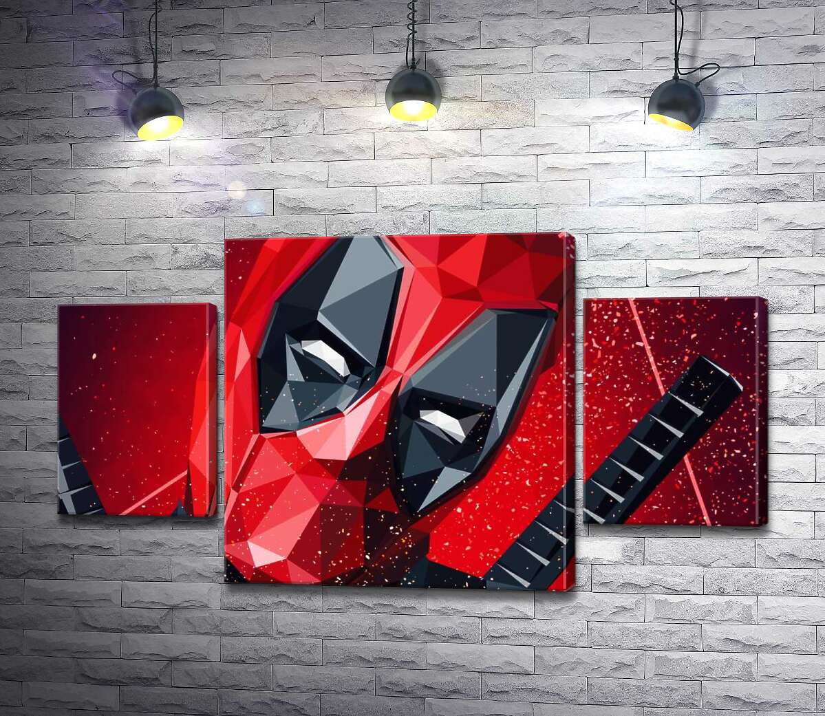 Модульная картина ArtPoster Портрет Дэдпула в технике papercraft 80x45 см Модуль №7
Модульная картина ArtPoster Портрет Дэдпула в технике papercraft 80x45 см Модуль №7