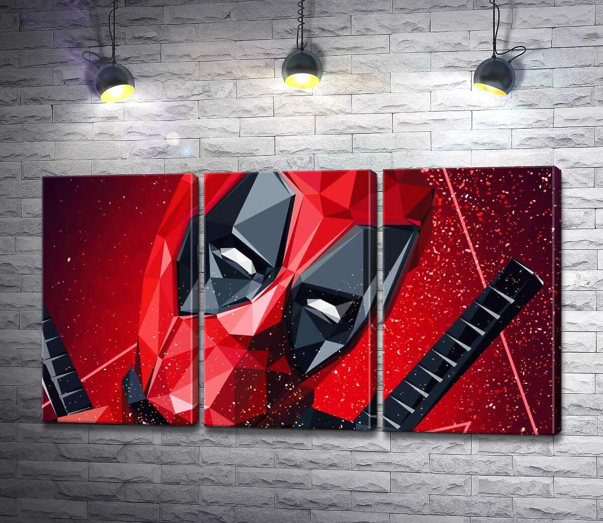 Модульная картина ArtPoster Портрет Дэдпула в технике papercraft 60x34 см Модуль №11
Модульная картина ArtPoster Портрет Дэдпула в технике papercraft 60x34 см Модуль №11