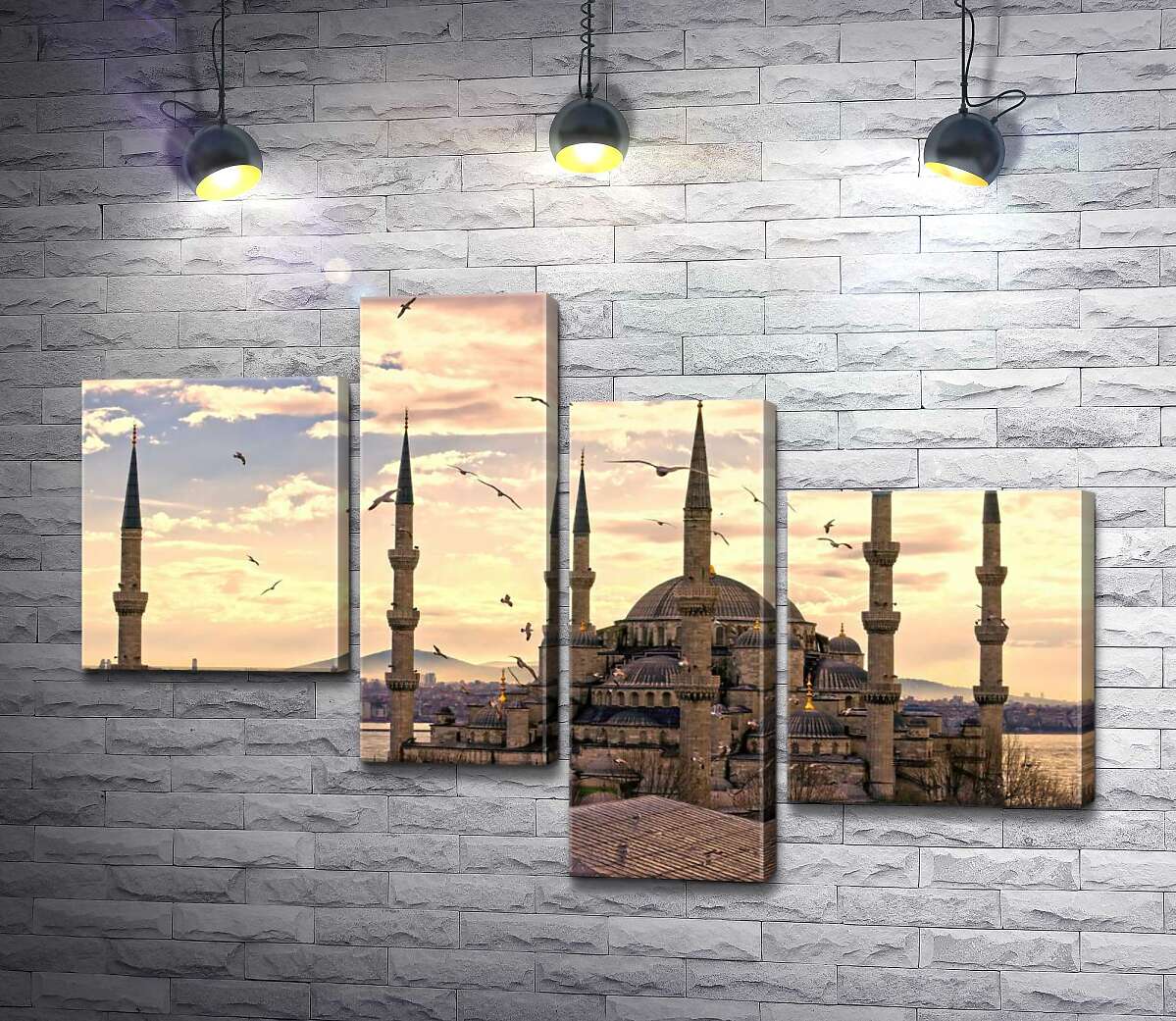 Модульная картина ArtPoster Острые шпили Голубой мечети (Sultanahmet Camii) устремляются в небо Стамбула 130x89 см Модуль №20
Модульная картина ArtPoster Острые шпили Голубой мечети (Sultanahmet Camii) устремляются в небо Стамбула 130x89 см Модуль №20
