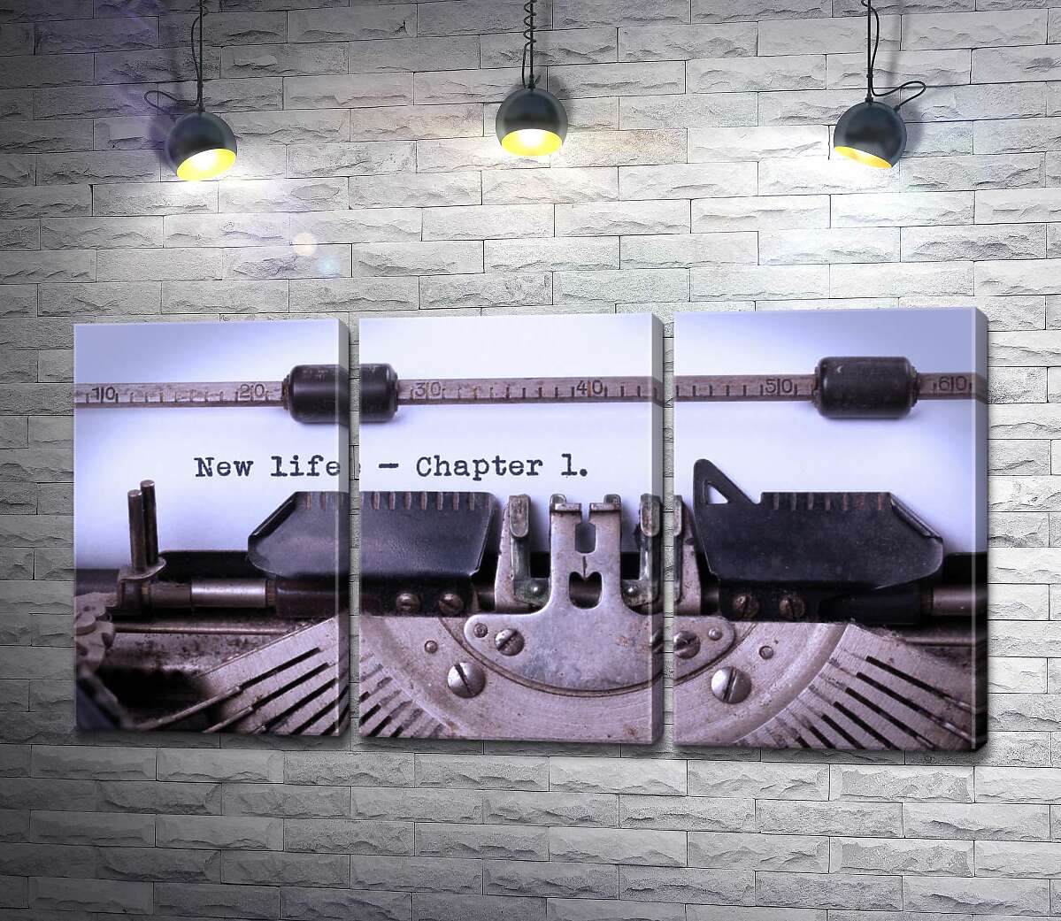Модульная картина ArtPoster Первая глава книги на пишущей машинке 132x69 см Модуль №11
Модульная картина ArtPoster Первая глава книги на пишущей машинке 132x69 см Модуль №11