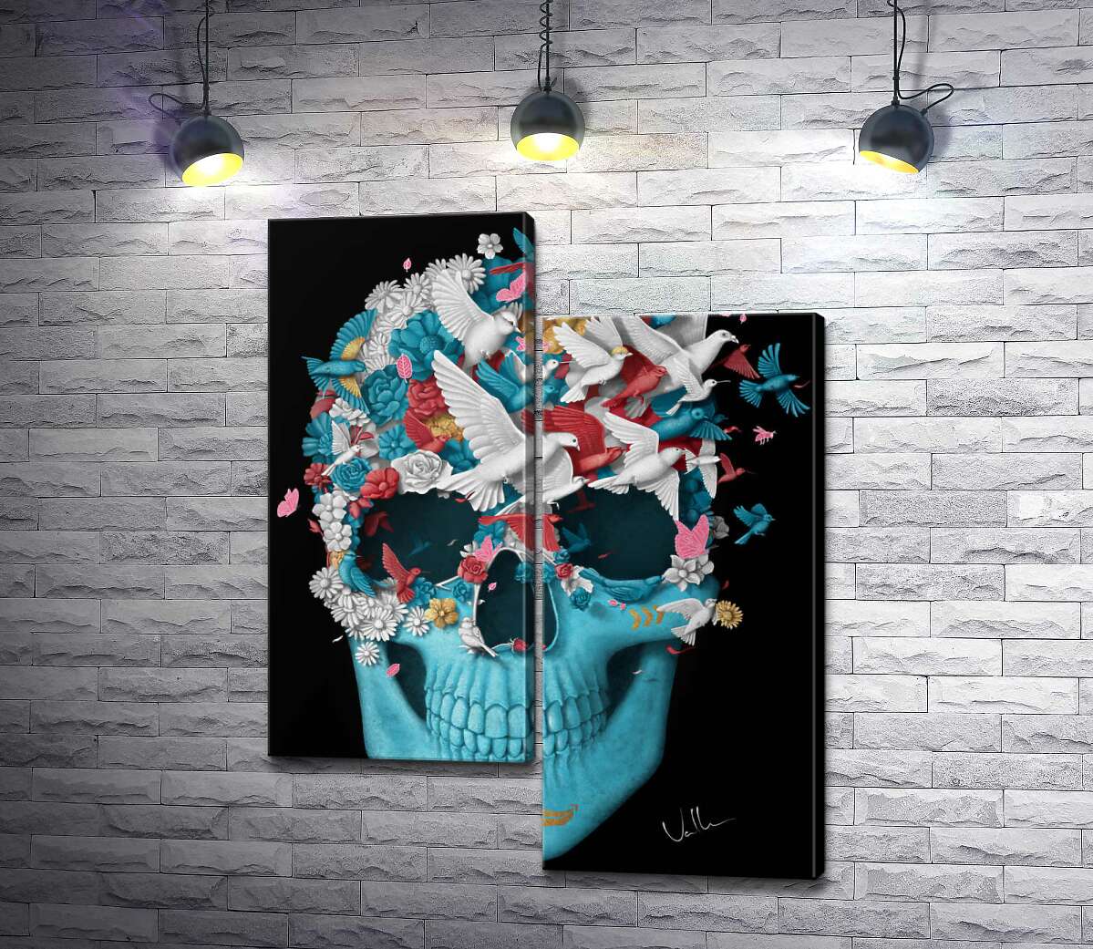 Модульная картина ArtPoster Полет птиц сквозь цветочное поле на голубом черепе 50x66 см Модуль №5
Модульная картина ArtPoster Полет птиц сквозь цветочное поле на голубом черепе 50x66 см Модуль №5