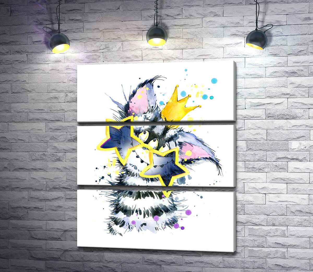 Модульная картина ArtPoster Полосатый монстр в короне и звездных очках 51x60 см Модуль №13
Модульная картина ArtPoster Полосатый монстр в короне и звездных очках 51x60 см Модуль №13
