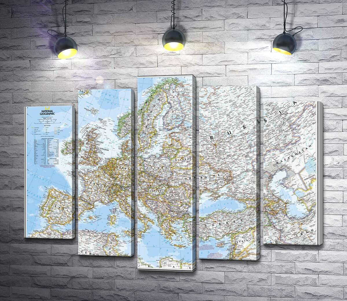 Модульная картина ArtPoster Политическая карта Европы от National Geographic 100x79 см Модуль №26
Модульная картина ArtPoster Политическая карта Европы от National Geographic 100x79 см Модуль №26
