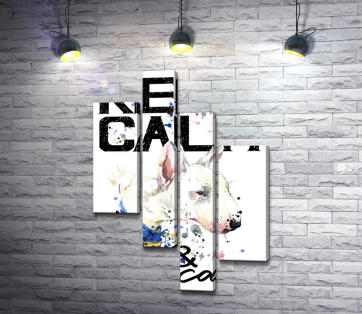 Модульная картина ArtPoster Профиль бультерьера среди надписи "keep calm and be cool" 100x147 см Модуль №20
Модульная картина ArtPoster Профиль бультерьера среди надписи "keep calm and be cool" 100x147 см Модуль №20