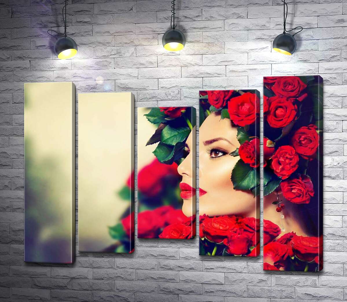 Модульная картина ArtPoster Профиль девушки в украшении горяще-красных роз 100x75 см Модуль №28
Модульная картина ArtPoster Профиль девушки в украшении горяще-красных роз 100x75 см Модуль №28