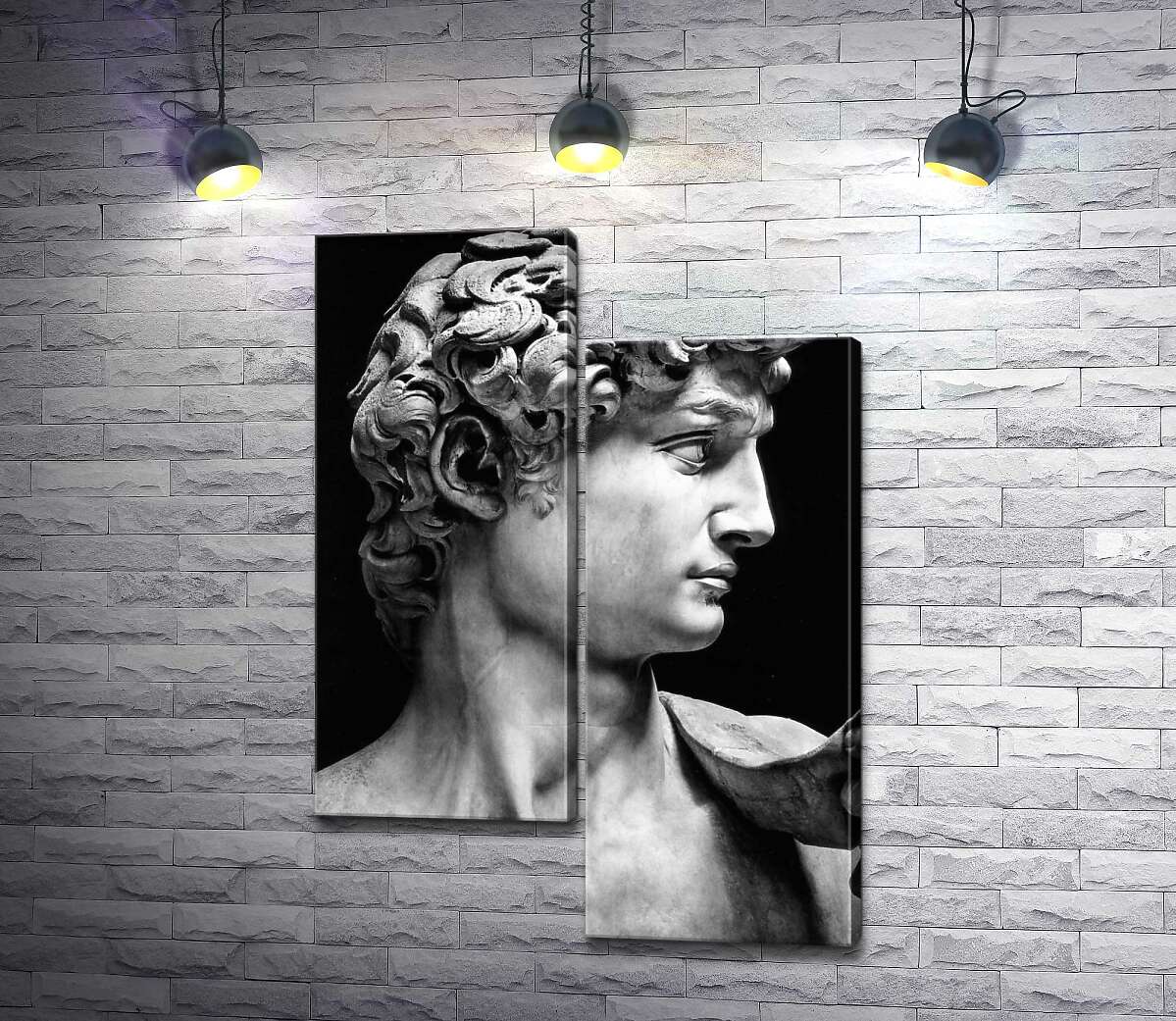 Модульная картина ArtPoster Профиль скульптуры Давида - Микеланджело Буонарроти (Michelangelo Buonarroti) 100x143 см Модуль №5
Модульная картина ArtPoster Профиль скульптуры Давида - Микеланджело Буонарроти (Michelangelo Buonarroti) 100x143 см Модуль №5