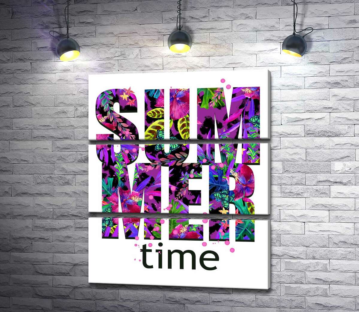 Модульная картина ArtPoster Рисунок цветочной клумбы в фиолетовых тонах на буквах "summertime" 51x60 см Модуль №13
Модульная картина ArtPoster Рисунок цветочной клумбы в фиолетовых тонах на буквах "summertime" 51x60 см Модуль №13