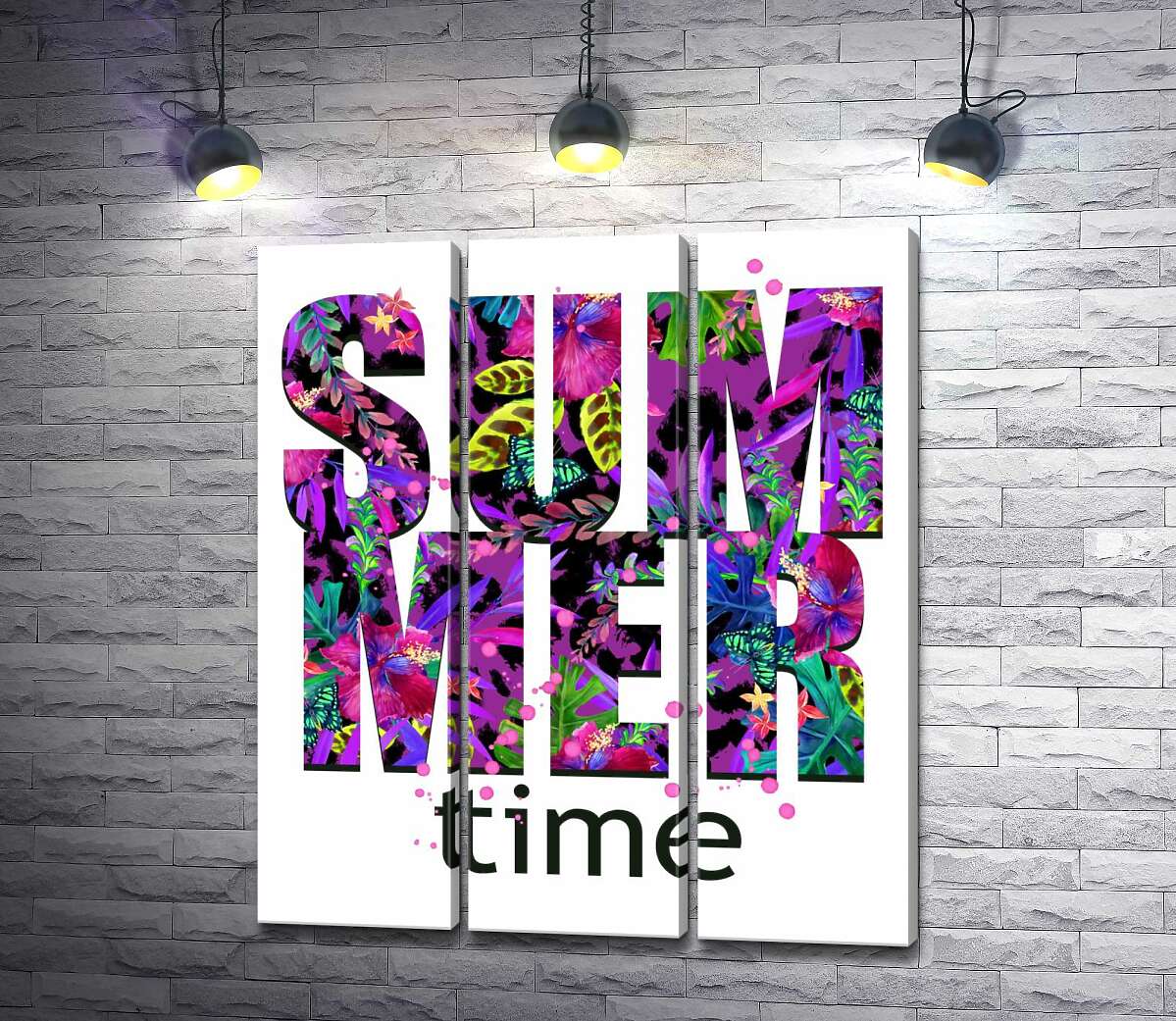 Модульная картина ArtPoster Рисунок цветочной клумбы в фиолетовых тонах на буквах "summertime" 102x118 см Модуль №11
Модульная картина ArtPoster Рисунок цветочной клумбы в фиолетовых тонах на буквах "summertime" 102x118 см Модуль №11