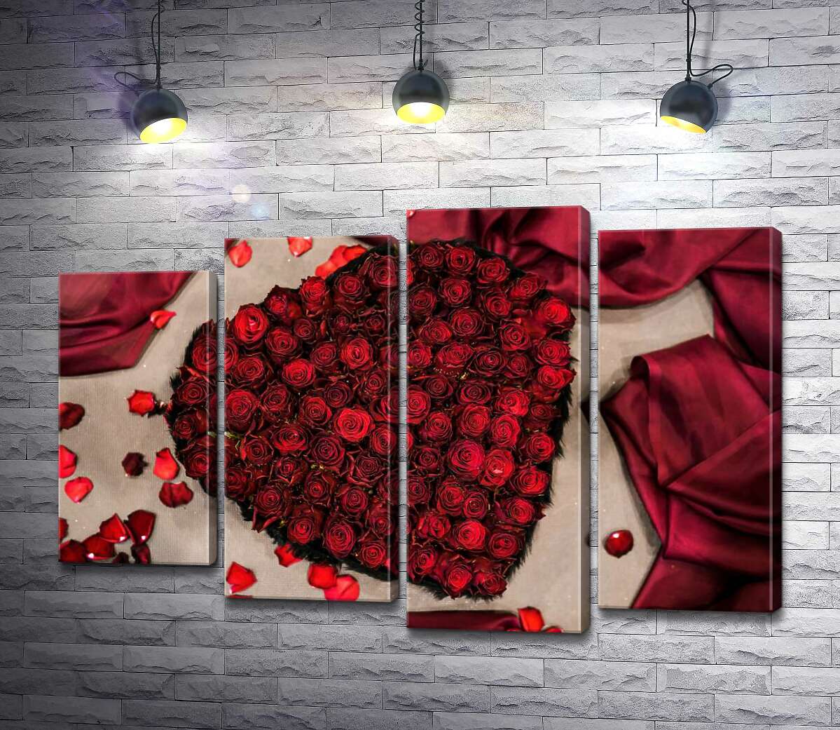 Модульная картина ArtPoster Романтический букет-сердце из красных роз 132x89 см Модуль №21
Модульная картина ArtPoster Романтический букет-сердце из красных роз 132x89 см Модуль №21