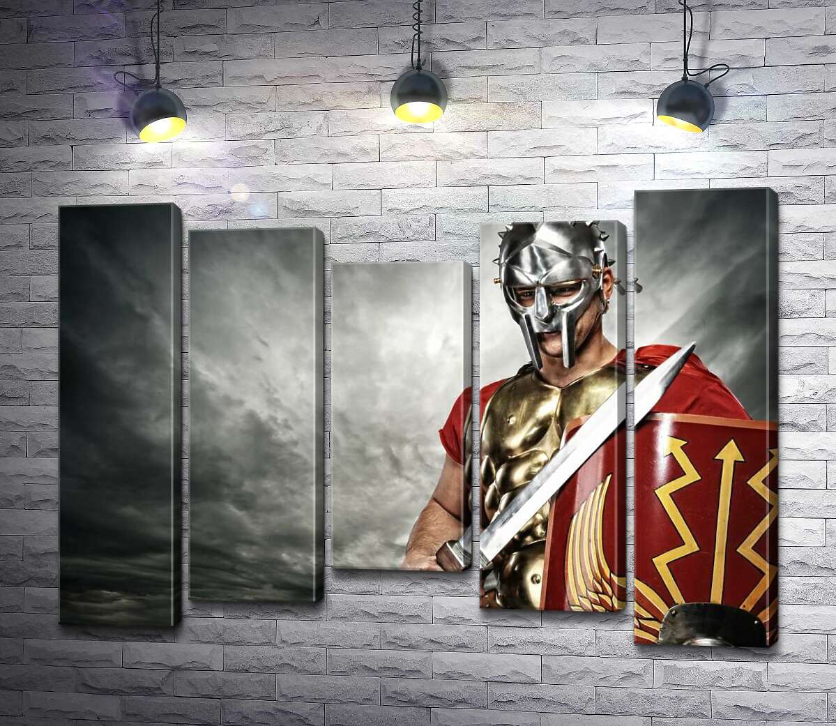 Модульная картина ArtPoster Римский легионер с мечом и щитом 130x95 см Модуль №28
Модульная картина ArtPoster Римский легионер с мечом и щитом 130x95 см Модуль №28