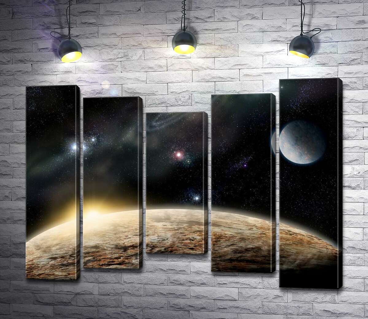 Модульная картина ArtPoster Рассвет над каменистой поверхностью планеты 130x99 см Модуль №28
Модульная картина ArtPoster Рассвет над каменистой поверхностью планеты 130x99 см Модуль №28