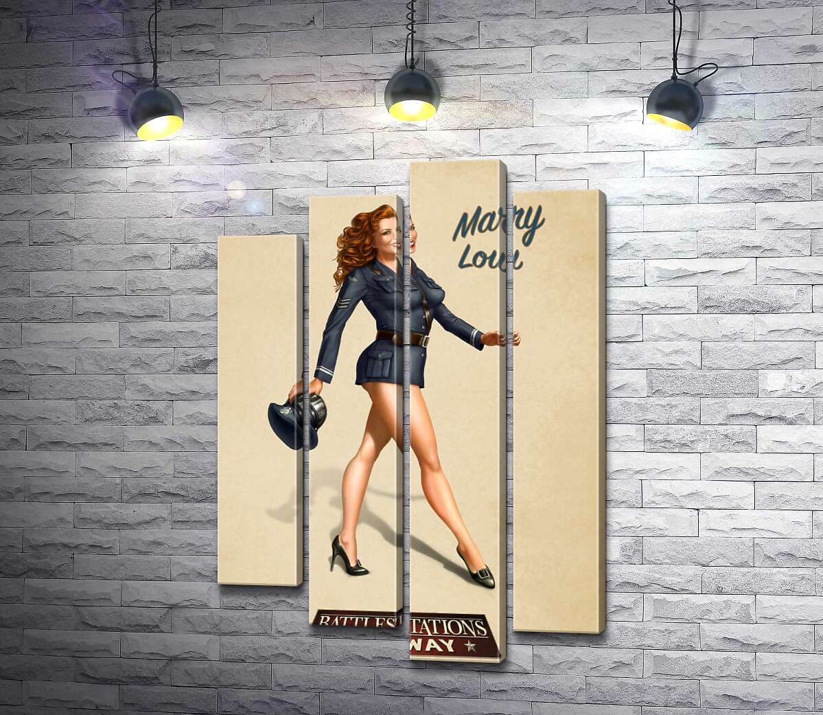 Модульная картина ArtPoster Рыжеволосая Мэри Лу в форме летчицы 80x120 см Модуль №21
Модульная картина ArtPoster Рыжеволосая Мэри Лу в форме летчицы 80x120 см Модуль №21