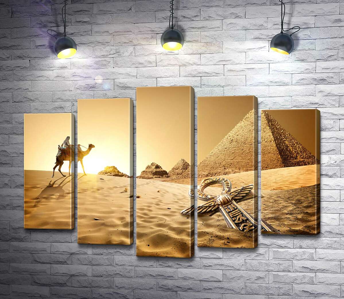 Модульная картина ArtPoster Символ жизни - анх в песках пустыни на фоне египетских пирамид 130x90 см Модуль №26
Модульная картина ArtPoster Символ жизни - анх в песках пустыни на фоне египетских пирамид 130x90 см Модуль №26