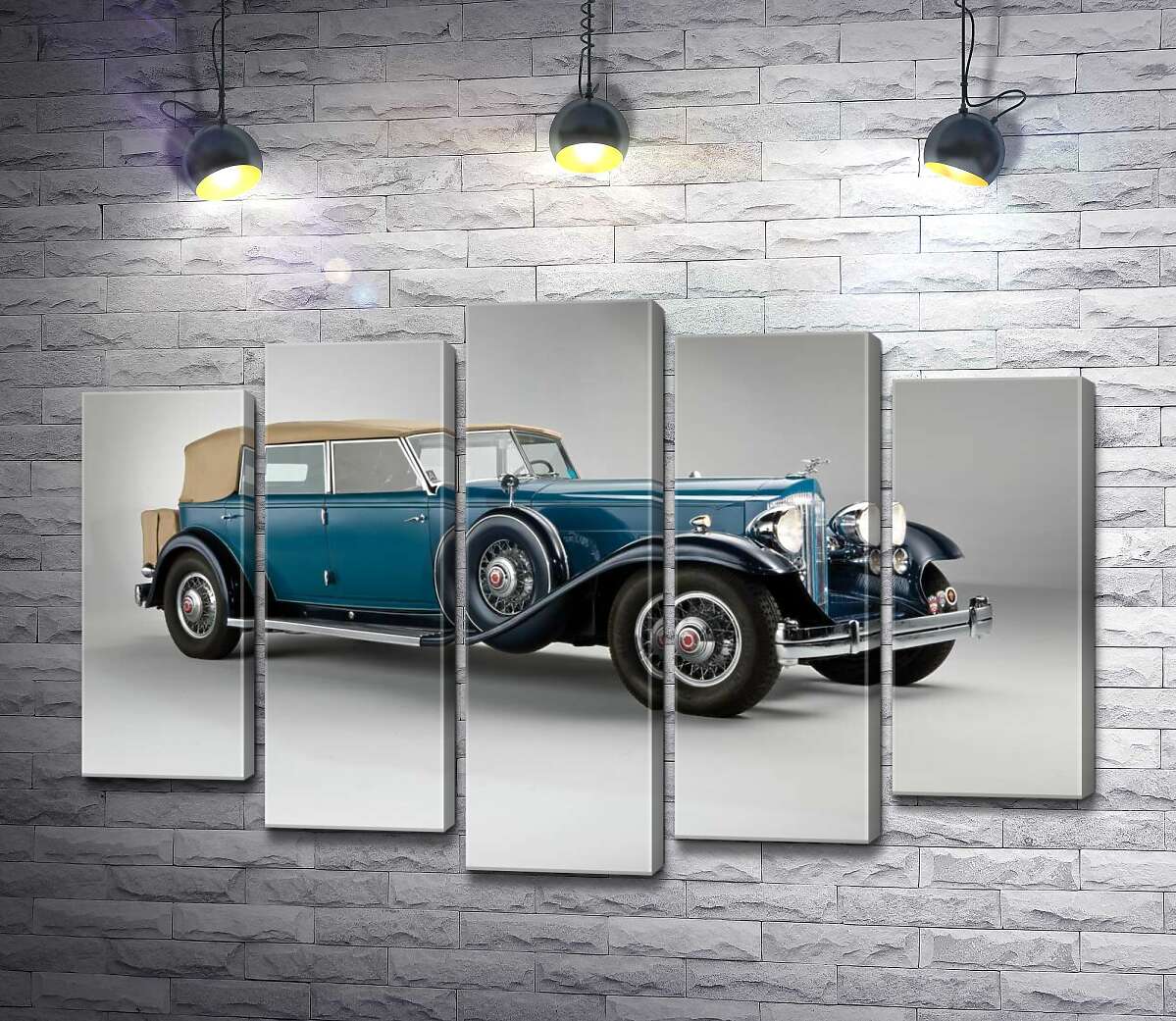 Модульная картина ArtPoster Синий автомобиль с откидным верхом 1932 года Packard Twin Six 100x69 см Модуль №26
Модульная картина ArtPoster Синий автомобиль с откидным верхом 1932 года Packard Twin Six 100x69 см Модуль №26
