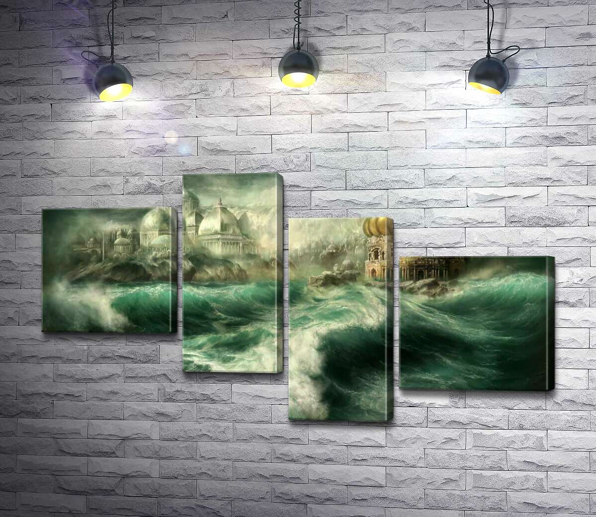 Модульная картина ArtPoster Сказочный дворец возникает среди штормовых волн 130x74 см Модуль №20
Модульная картина ArtPoster Сказочный дворец возникает среди штормовых волн 130x74 см Модуль №20