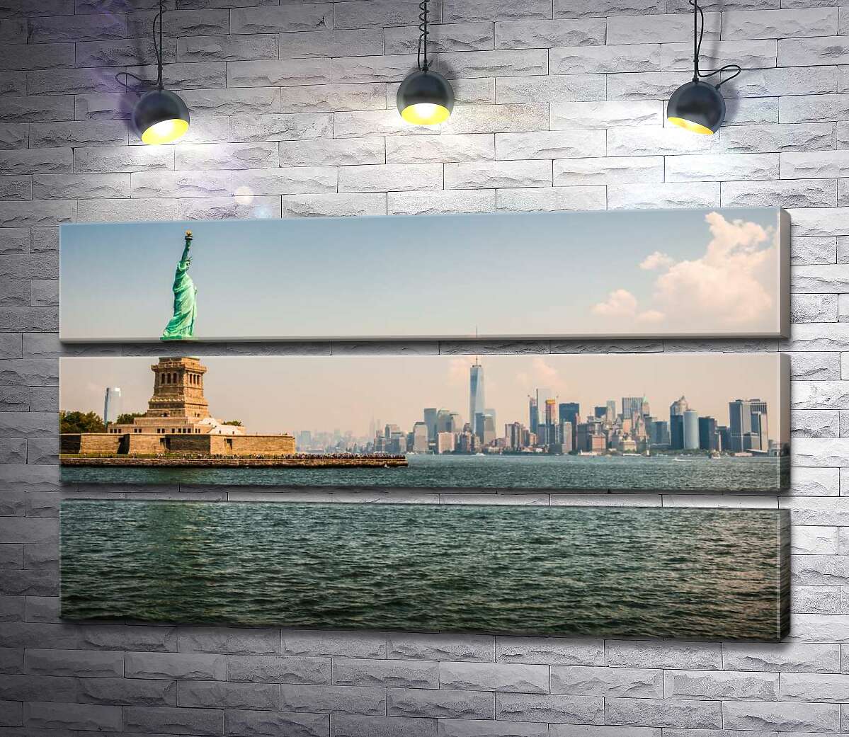 Модульная картина ArtPoster Статуя Свободы (Statue of Liberty) возвышается над водами залива 130x75 см Модуль №13
Модульная картина ArtPoster Статуя Свободы (Statue of Liberty) возвышается над водами залива 130x75 см Модуль №13