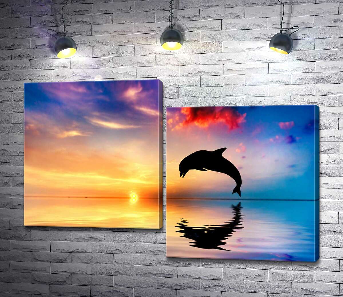 Модульная картина ArtPoster Силуэт дельфина на поверхности вечернего океана 130x88 см Модуль №5
Модульная картина ArtPoster Силуэт дельфина на поверхности вечернего океана 130x88 см Модуль №5