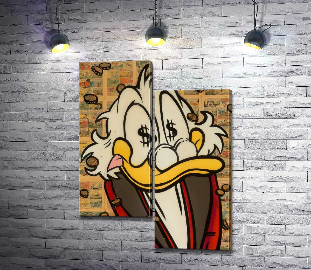 Модульная картина ArtPoster Счастье Скруджа (Happy Scrooge) – Алек Монополи (Alec Monopoly) 130x176 см Модуль №5
Модульная картина ArtPoster Счастье Скруджа (Happy Scrooge) – Алек Монополи (Alec Monopoly) 130x176 см Модуль №5