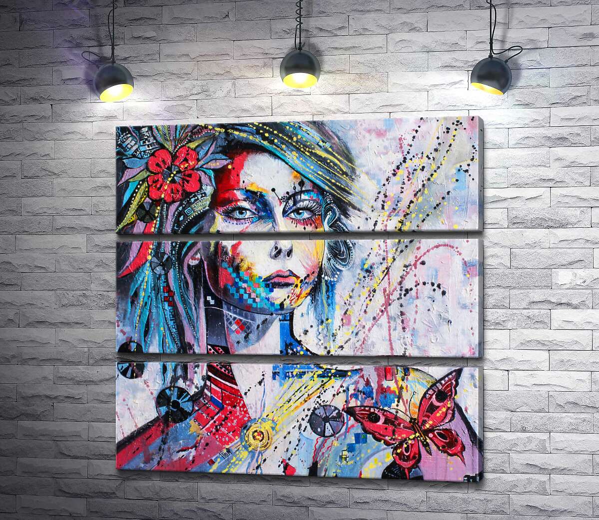 Модульная картина ArtPoster Спокойное выражение лица девушки, украшенной пестрыми узорами 130x129 см Модуль №13
Модульная картина ArtPoster Спокойное выражение лица девушки, украшенной пестрыми узорами 130x129 см Модуль №13