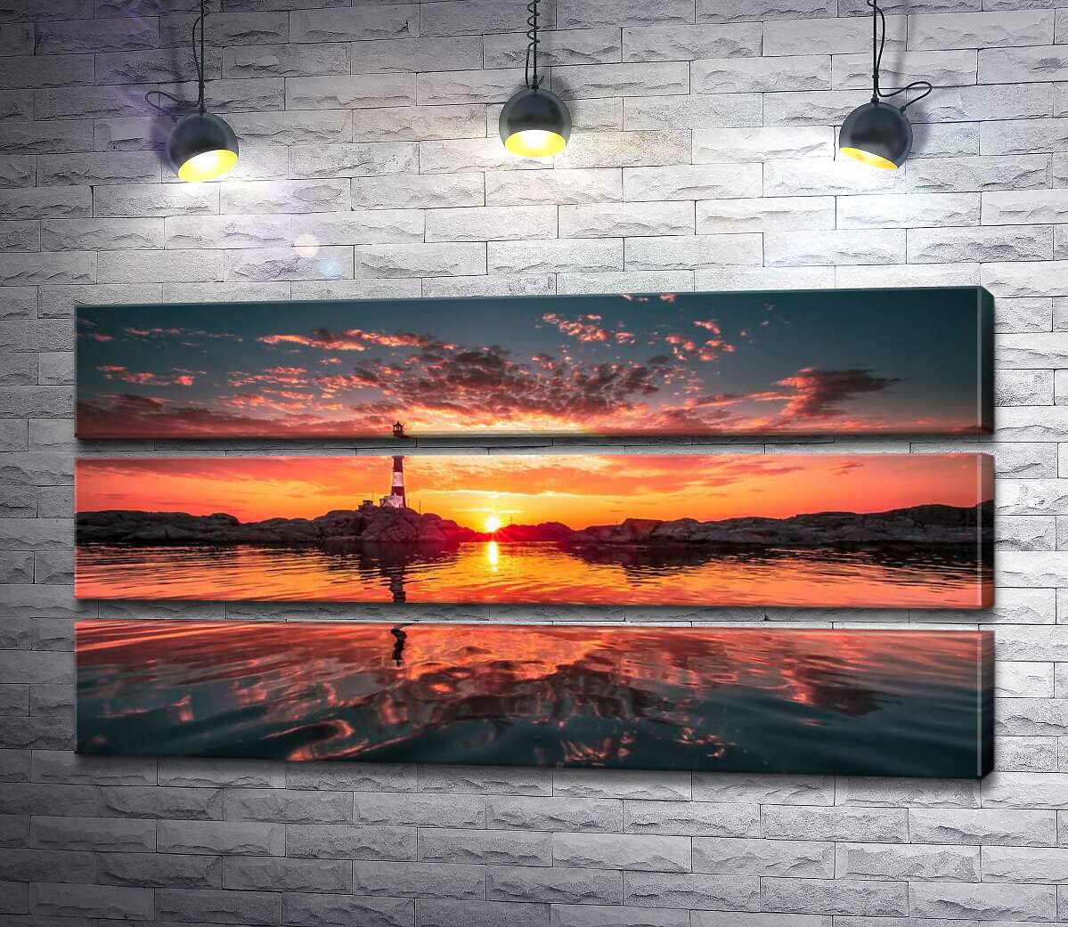 Модульная картина ArtPoster Силуэт маяка на скалистом берегу в оранжевом свете солнца 130x66 см Модуль №13
Модульная картина ArtPoster Силуэт маяка на скалистом берегу в оранжевом свете солнца 130x66 см Модуль №13