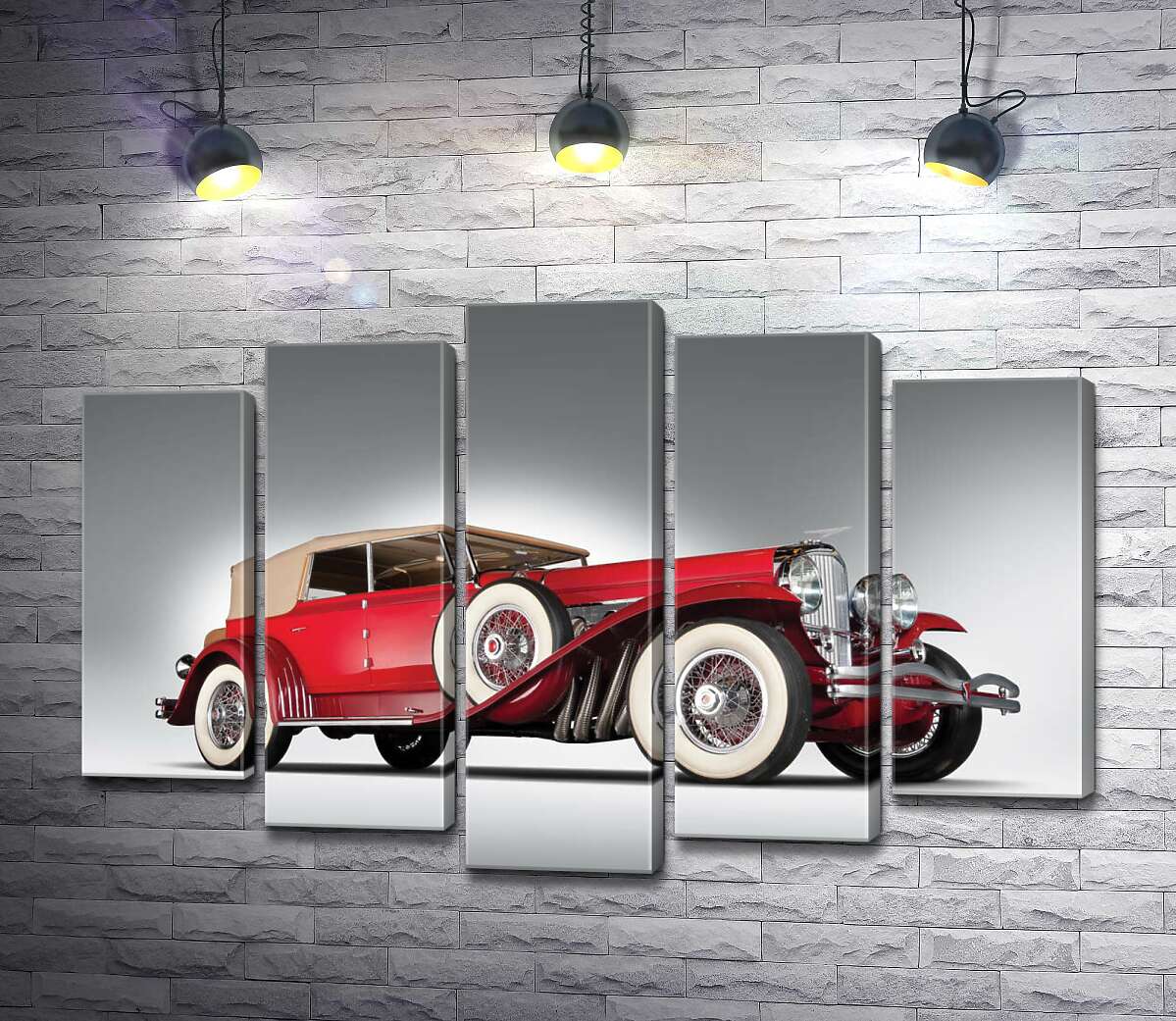 Модульная картина ArtPoster Старинный автомобиль 1920 года американской компании Duesenberg 130x87 см Модуль №26
Модульная картина ArtPoster Старинный автомобиль 1920 года американской компании Duesenberg 130x87 см Модуль №26