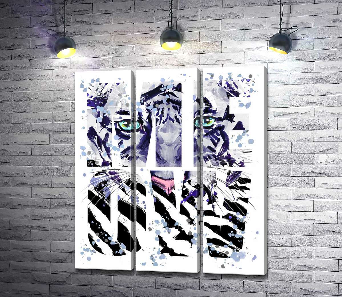 Модульная картина ArtPoster Силуэт белого тигра в буквах "meow" 132x154 см Модуль №11
Модульная картина ArtPoster Силуэт белого тигра в буквах "meow" 132x154 см Модуль №11