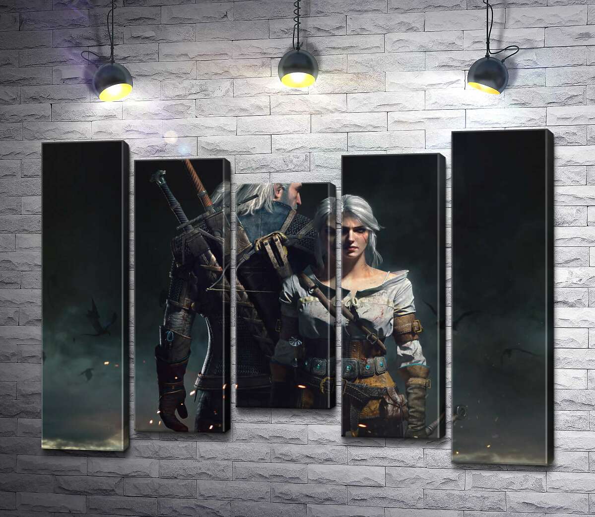 Модульная картина ArtPoster Смелые герои игры "Ведьмак" : Геральт и Цири 130x98 см Модуль №28
Модульная картина ArtPoster Смелые герои игры "Ведьмак" : Геральт и Цири 130x98 см Модуль №28