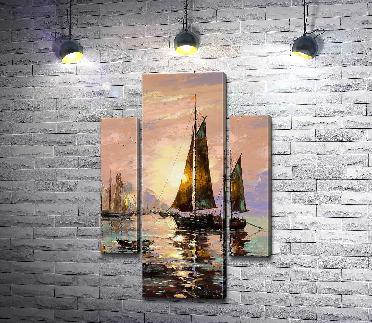 Модульная картина ArtPoster Солнечный круг просвечивает парус яхты 131x194 см Модуль №7
Модульная картина ArtPoster Солнечный круг просвечивает парус яхты 131x194 см Модуль №7