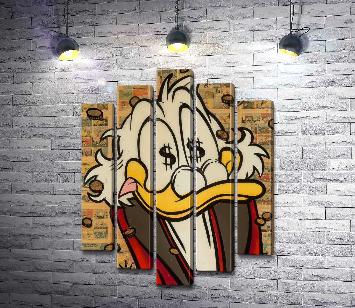 Модульная картина ArtPoster Счастье Скруджа (Happy Scrooge) – Алек Монополи (Alec Monopoly) 130x175 см Модуль №26
Модульная картина ArtPoster Счастье Скруджа (Happy Scrooge) – Алек Монополи (Alec Monopoly) 130x175 см Модуль №26