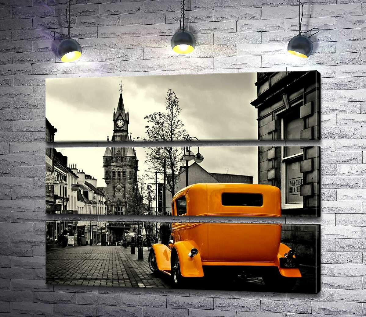 Модульная картина ArtPoster Солнечный ретро автомобиль на пасмурной улице шотландского городка 100x78 см Модуль №13
Модульная картина ArtPoster Солнечный ретро автомобиль на пасмурной улице шотландского городка 100x78 см Модуль №13