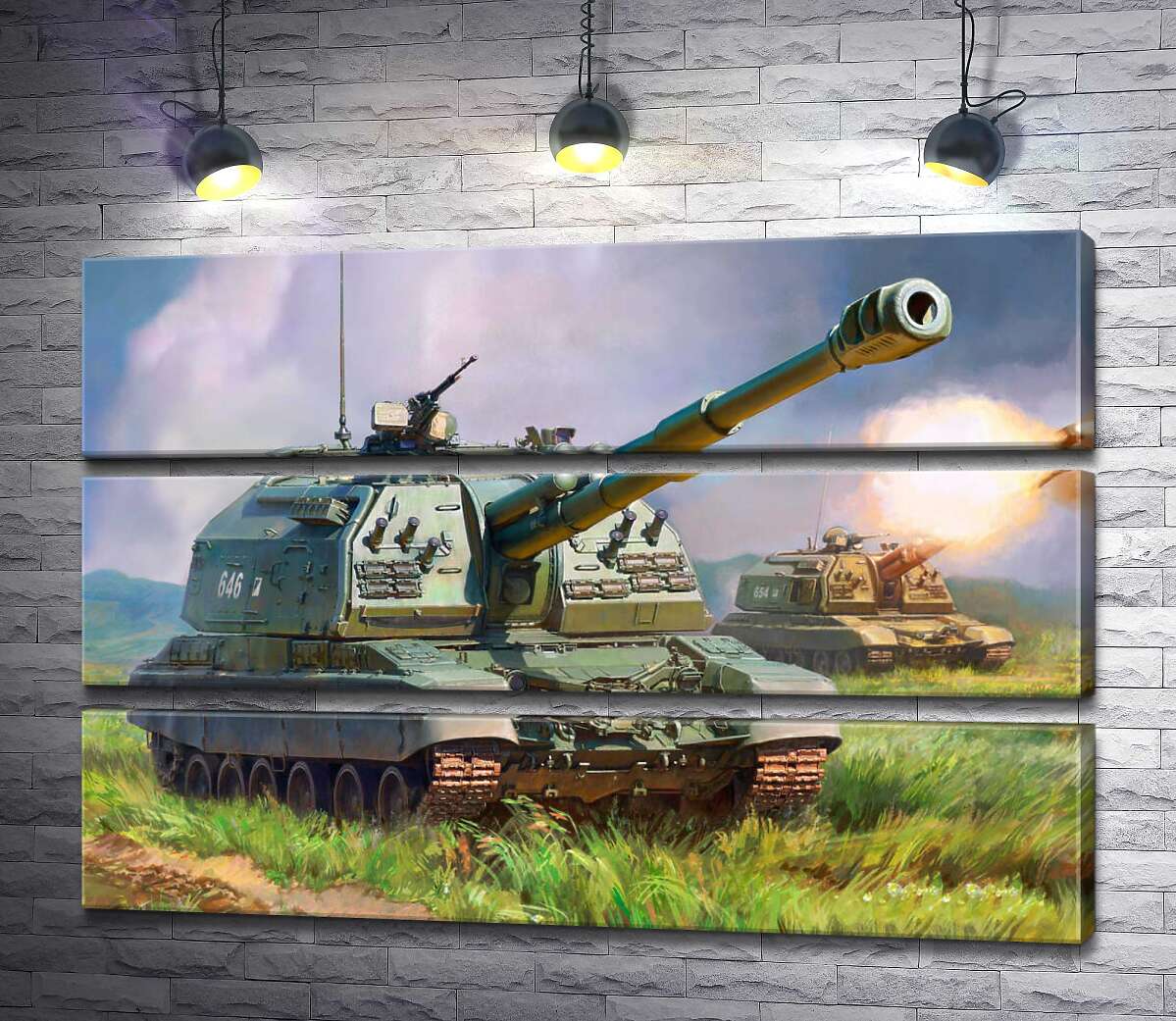 Модульная картина ArtPoster Советский истребитель танков ИС-152 "Зверобой" на поле боя 130x87 см Модуль №13
Модульная картина ArtPoster Советский истребитель танков ИС-152 "Зверобой" на поле боя 130x87 см Модуль №13