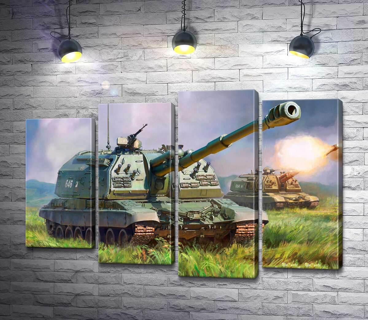 Модульная картина ArtPoster Советский истребитель танков ИС-152 "Зверобой" на поле боя 80x56 см Модуль №21
Модульная картина ArtPoster Советский истребитель танков ИС-152 "Зверобой" на поле боя 80x56 см Модуль №21